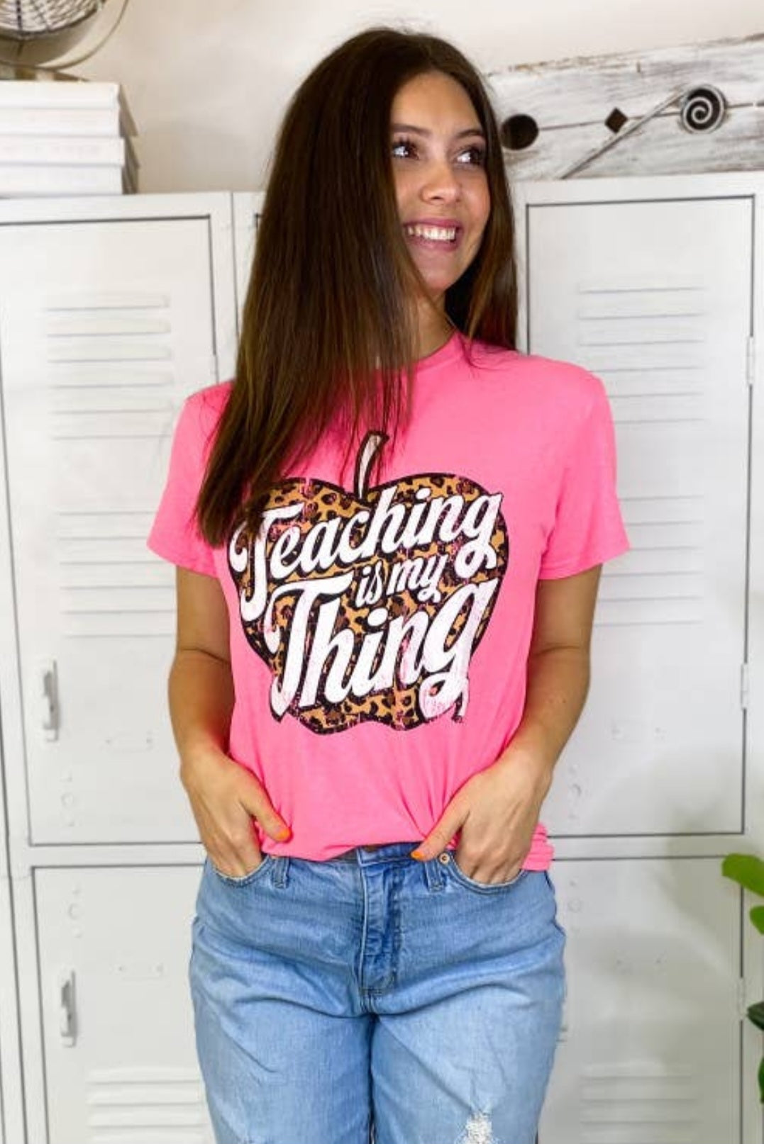 Teaching Is My Thing Pink Tee