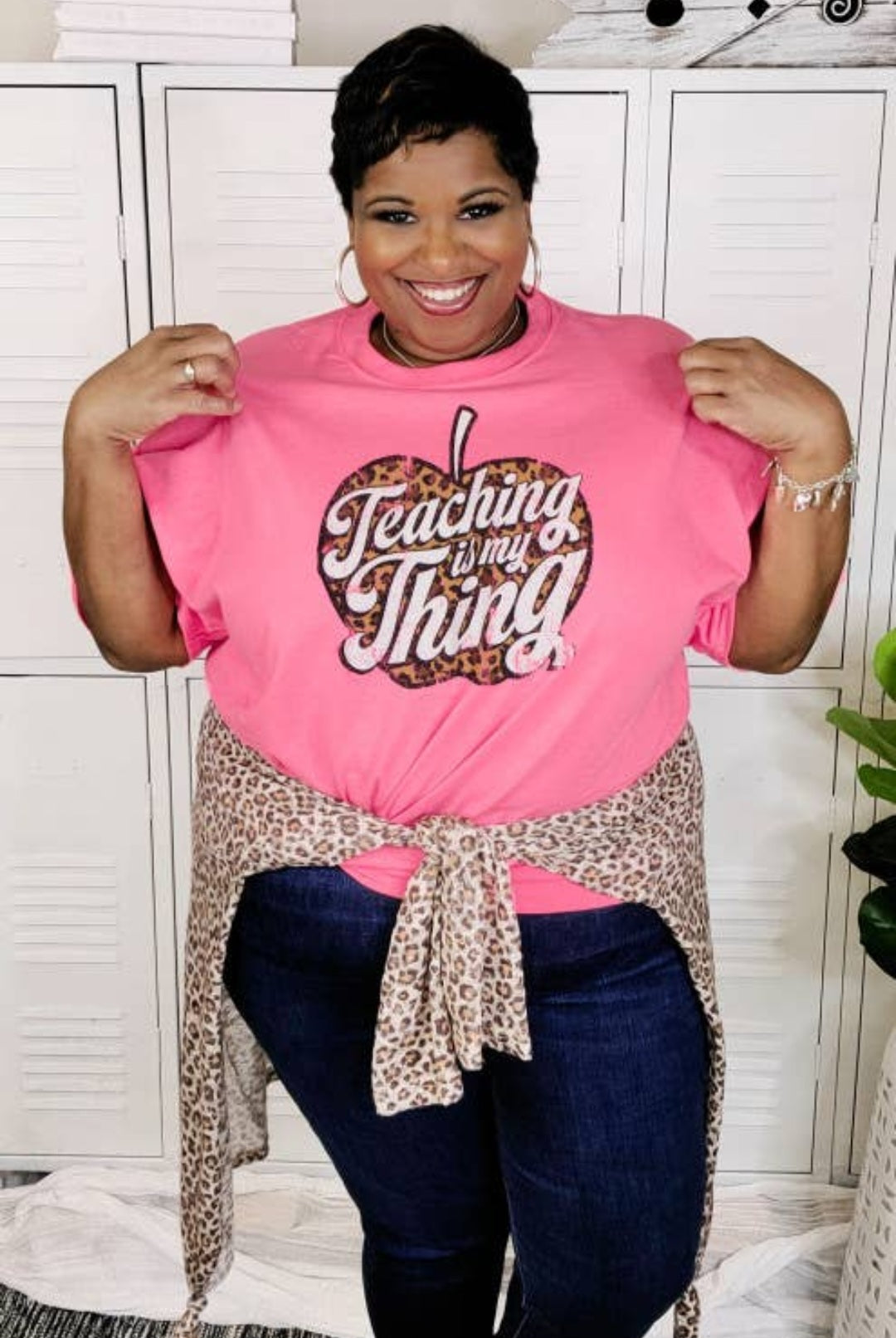 Teaching Is My Thing Pink Tee