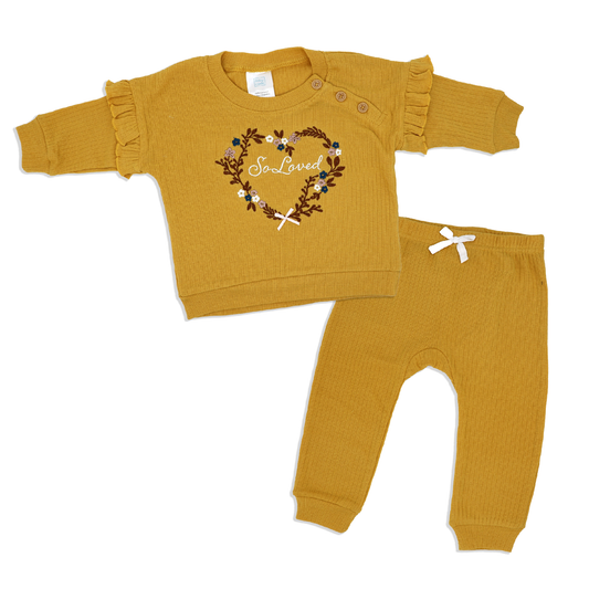 Girls 2 Piece Jogger Set: So Loved