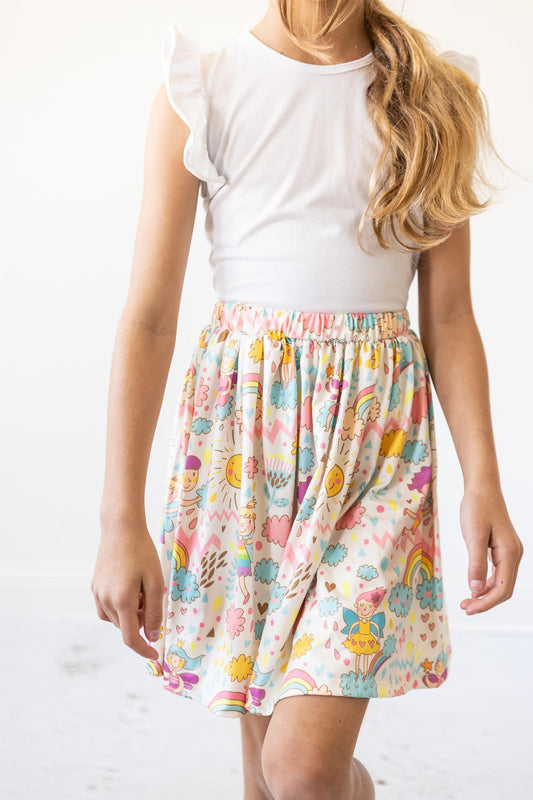 Mila & Rose Sunshine and Rainbows Twirl Skirt