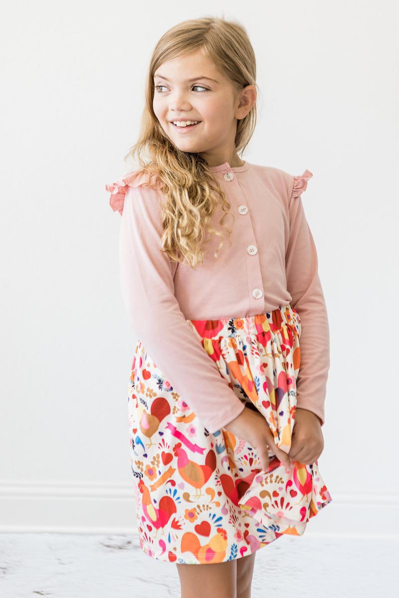 Mila & Rose Little Red Hen Twirl Skirt