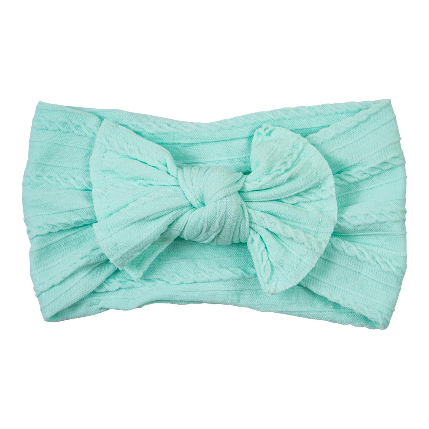 Mila & Rose Mint Cable Knit Nykon Headwrap